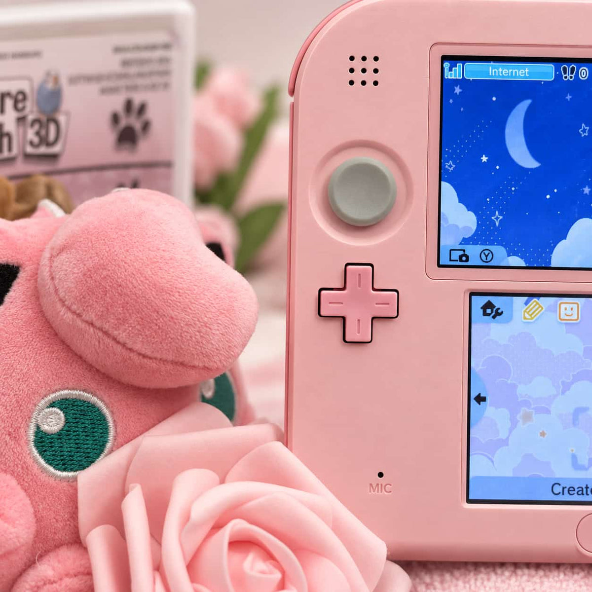 Nintendo 2DS komplett rosa